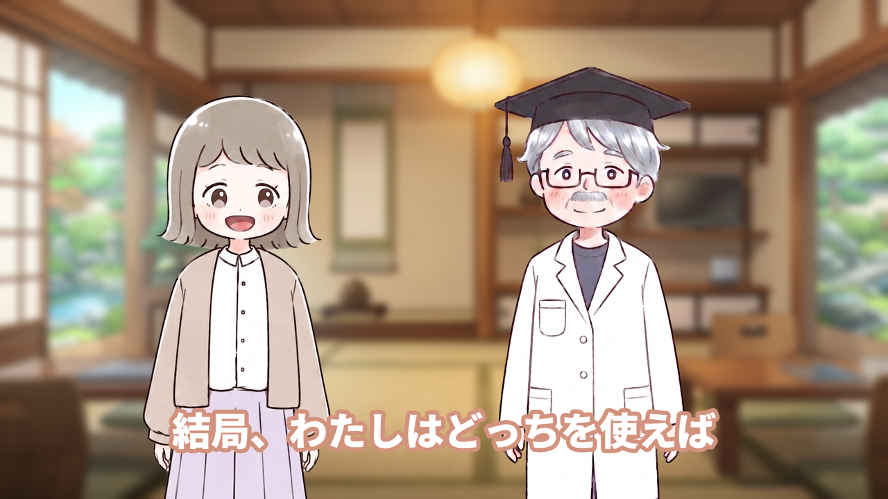 使い分けと配布(動画で実際に使った画面)